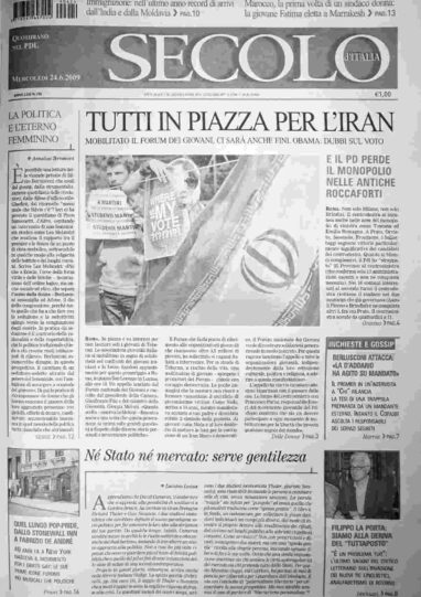 mercoledì 24 giugno 2009