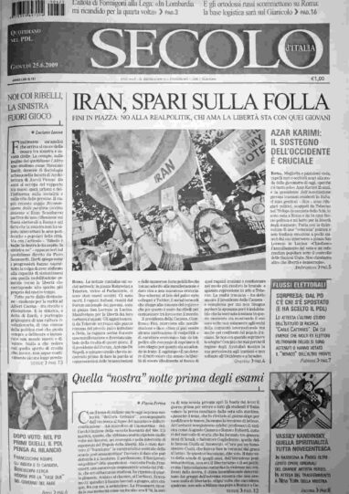 giovedì 25 giugno 2009