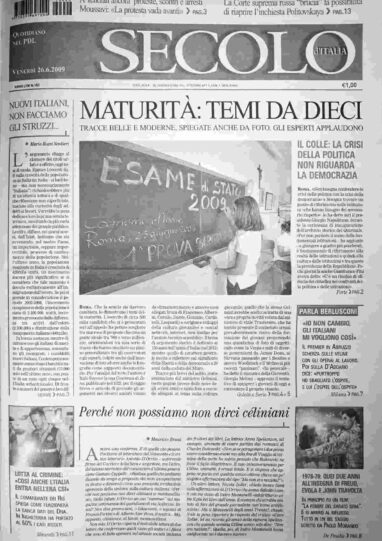 venerdì 26 giugno 2009