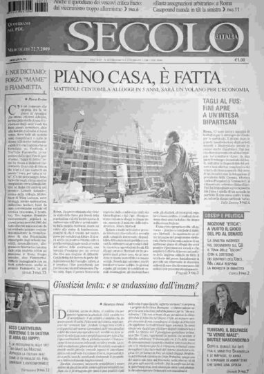 mercoledì 22 luglio 2009