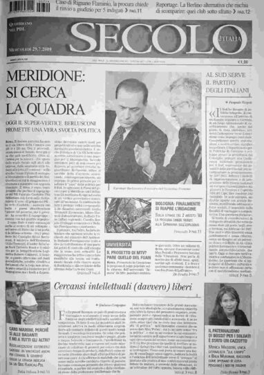mercoledì 29 luglio 2009