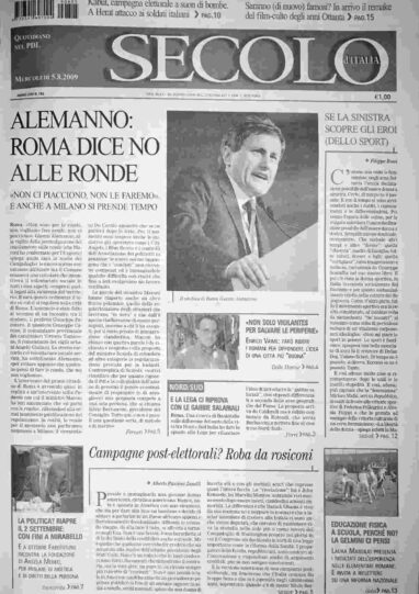 mercoledì 5 agosto 2009