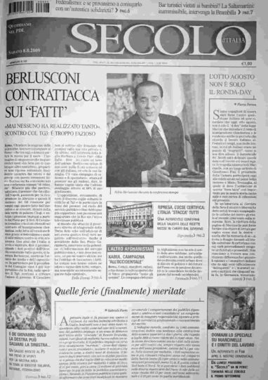 sabato 8 agosto 2009