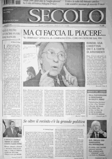 martedì 8 settembre 2009