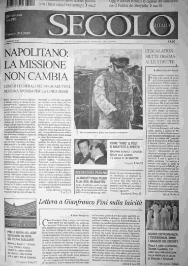 sabato 19 settembre 2009