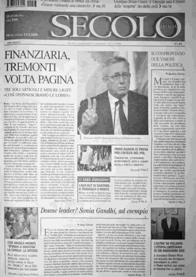 mercoledì 23 settembre 2009