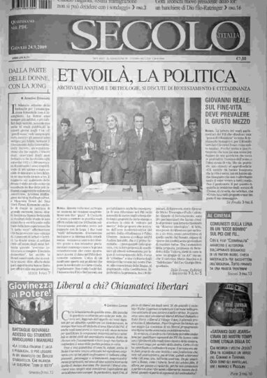 giovedì 24 settembre 2009