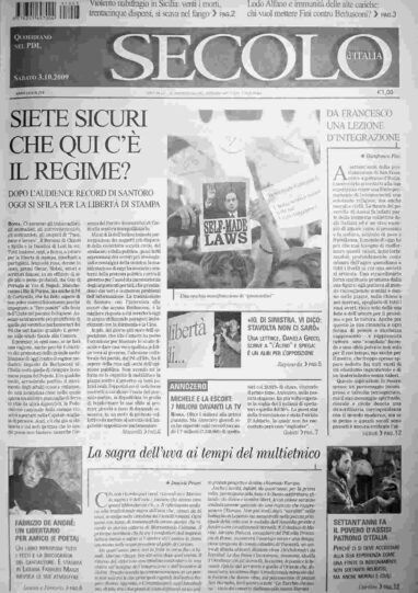 sabato 3 ottobre 2009