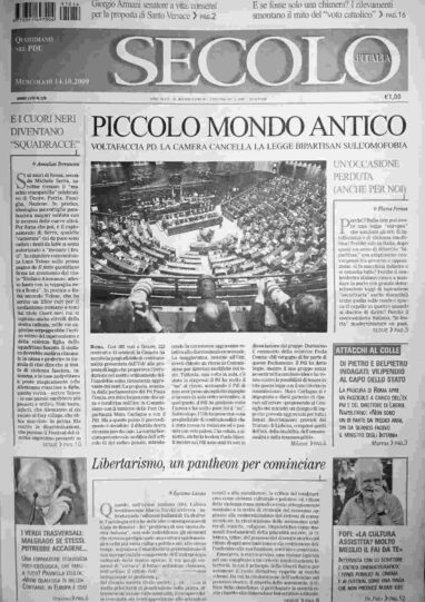 mercoledì 14 ottobre 2009