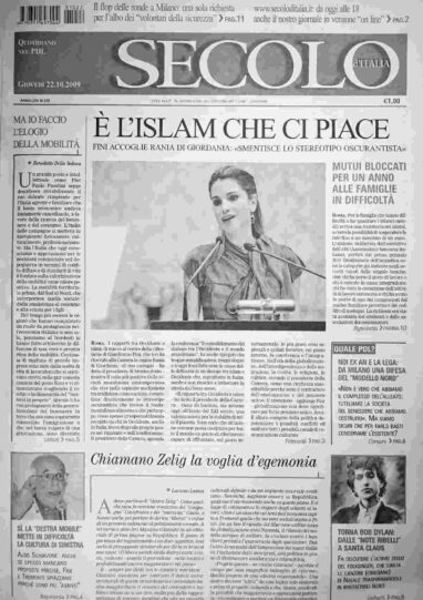 giovedì 22 ottobre 2009