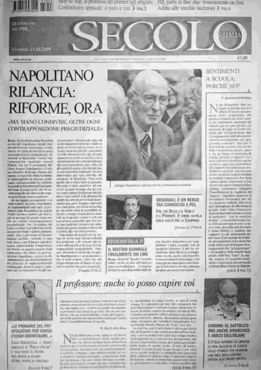 venerdì 23 ottobre 2009