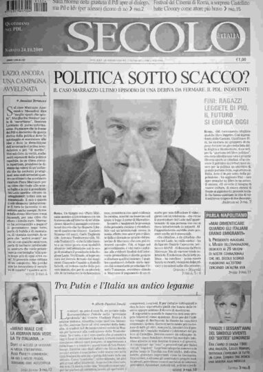 sabato 24 ottobre 2009