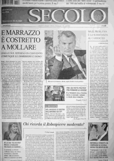 mercoledì 28 ottobre 2009