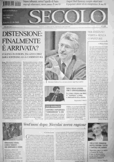 sabato 31 ottobre 2009