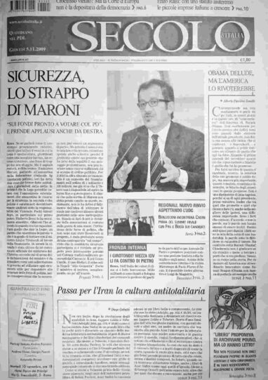 giovedì 5 novembre 2009