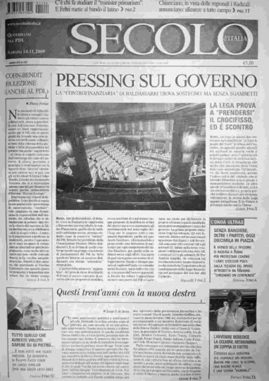 sabato 14 novembre 2009