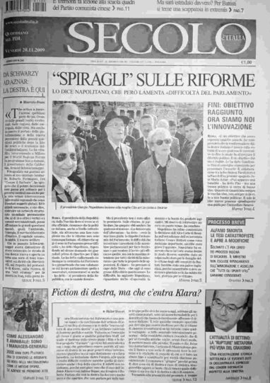 venerdì 20 novembre 2009