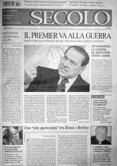 venerdì 27 novembre 2009