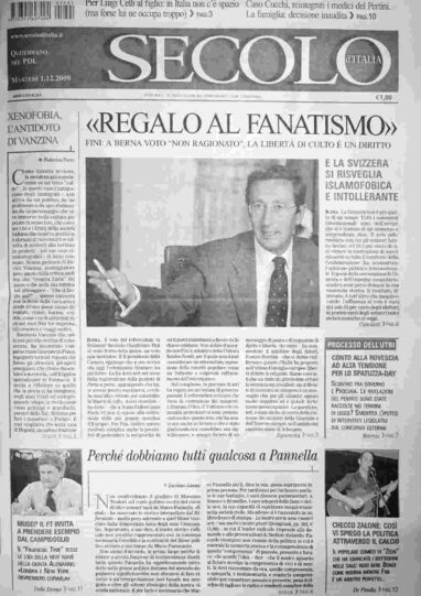 martedì 1 dicembre 2009