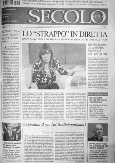 giovedì 3 dicembre 2009