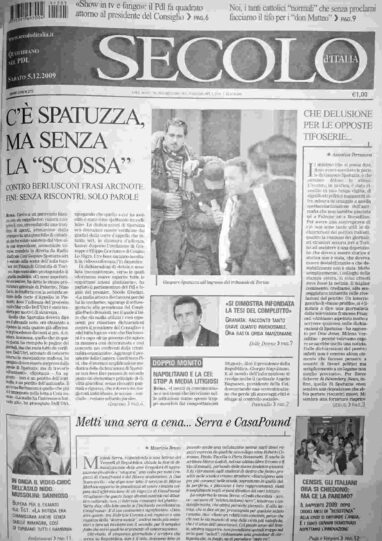 sabato 5 dicembre 2009