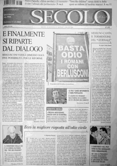 giovedì 17 dicembre 2009