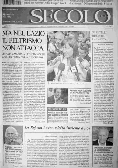 mercoledì 6 gennaio 2010