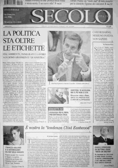 martedì 12 gennaio 2010