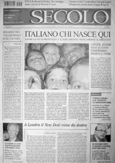 mercoledì 13 gennaio 2010