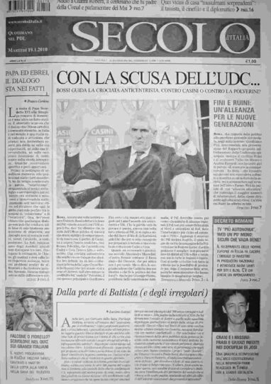 martedì 19 gennaio 2010