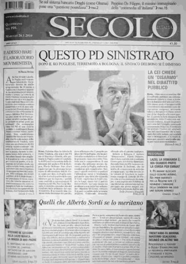 martedì 26 gennaio 2010