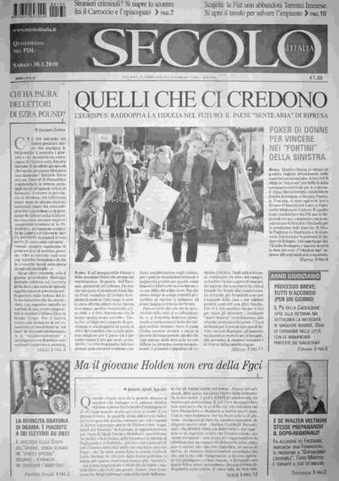 sabato 30 gennaio 2010