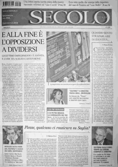 giovedì 4 febbraio 2010