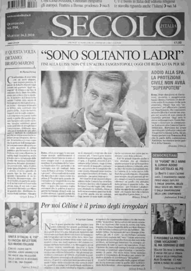 martedì 16 febbraio 2010