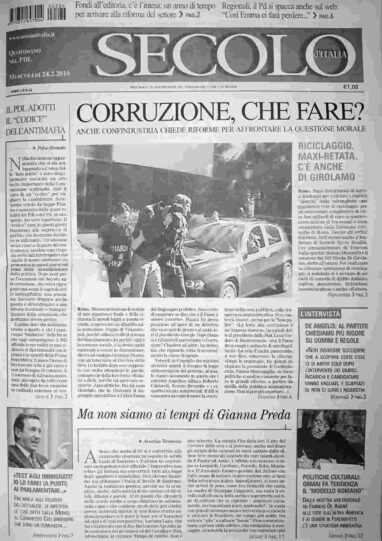 mercoledì 24 febbraio 2010