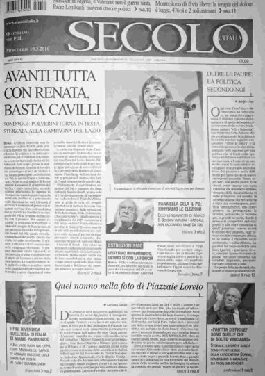 mercoledì 10 marzo 2010