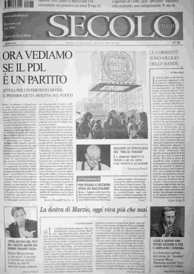 giovedì 22 aprile 2010