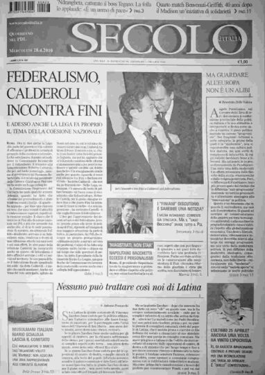 mercoledì 28 aprile 2010