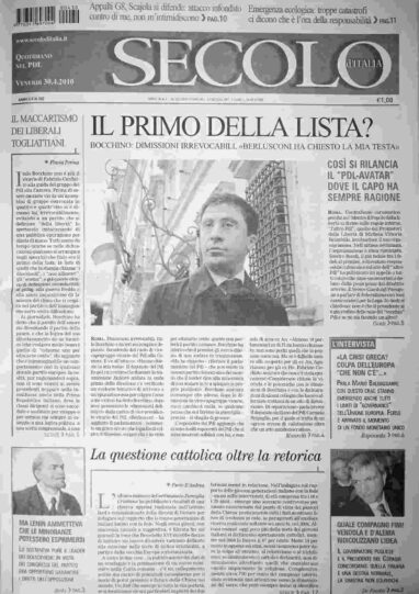 venerdì 30 aprile 2010