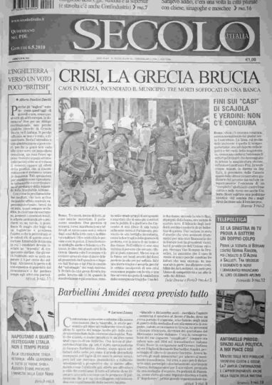 giovedì 6 maggio 2010