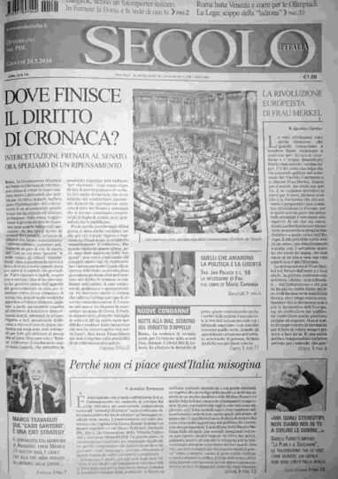 giovedì 20 maggio 2010