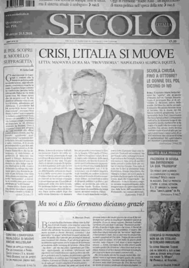 martedì 25 maggio 2010