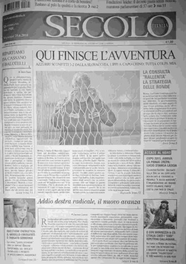 venerdì 25 giugno 2010