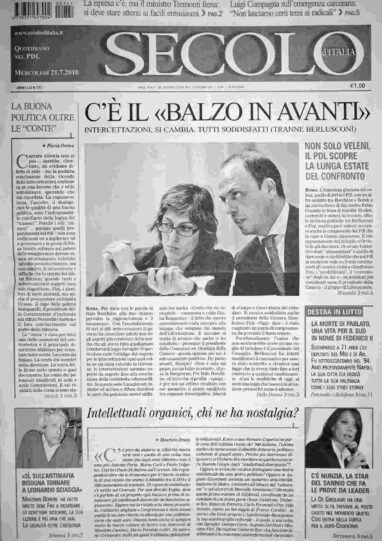 mercoledì 21 luglio 2010