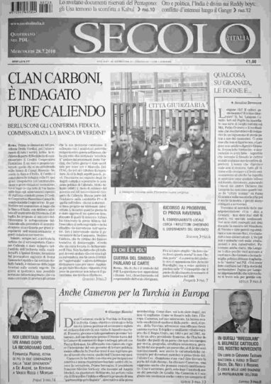 mercoledì 28 luglio 2010