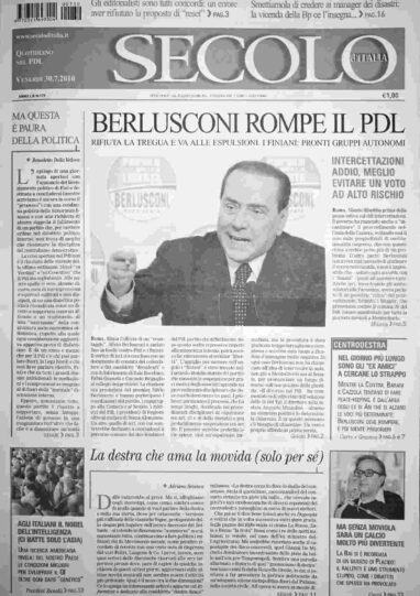 venerdì 30 luglio 2010