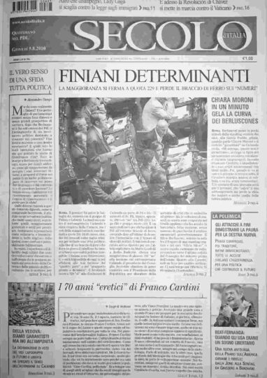 giovedì 5 agosto 2010