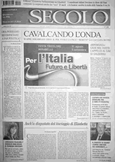 mercoledì 1 settembre 2010