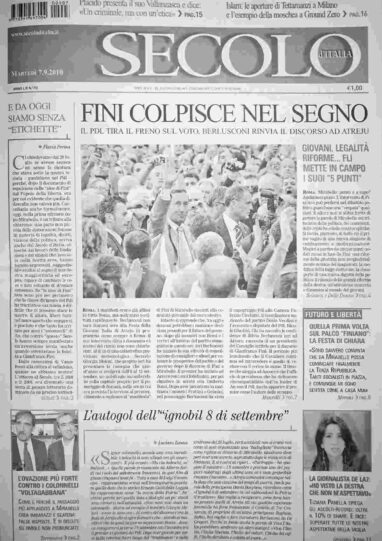 martedì 7 settembre 2010