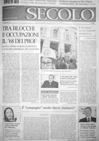 martedì 14 settembre 2010